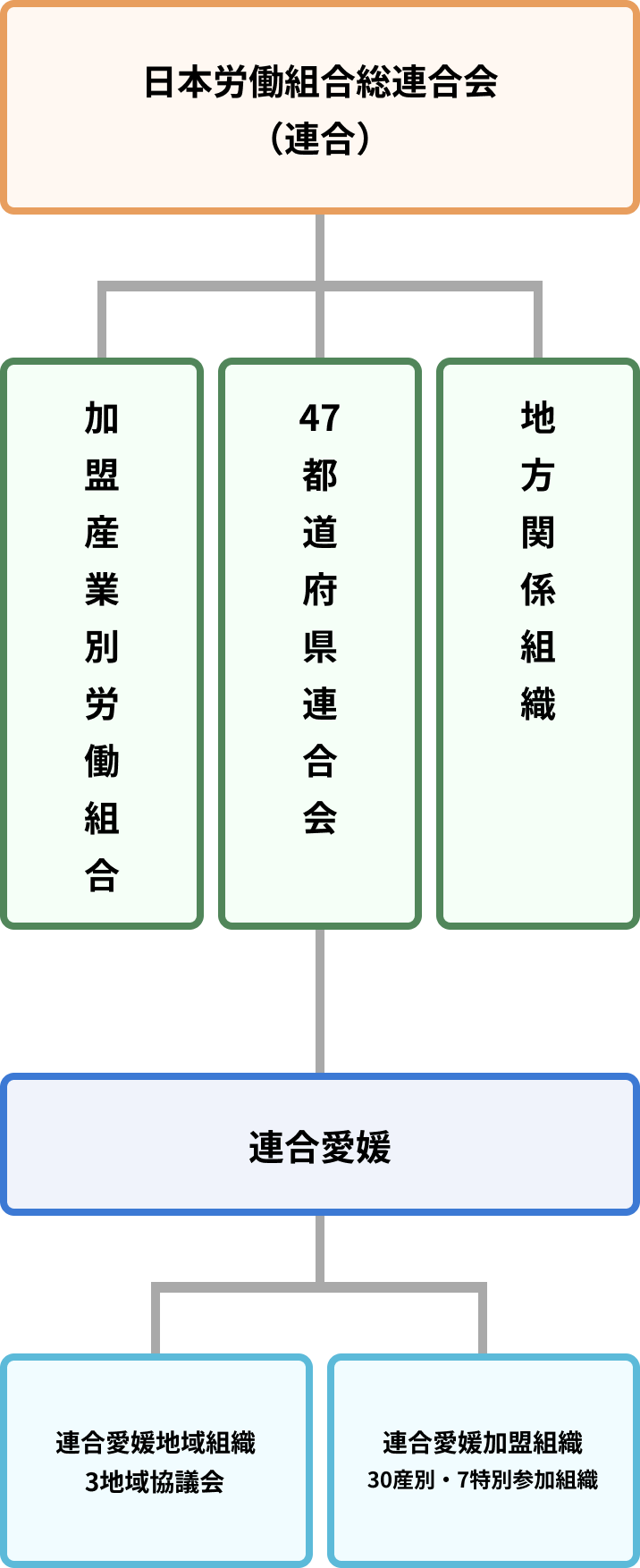 連合運動組織系統図